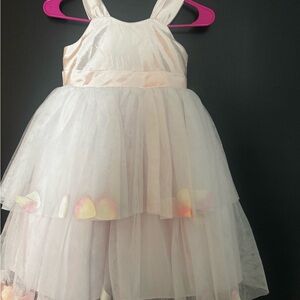 Pink Pippa & Julie Tulle Dress with Petal Accents